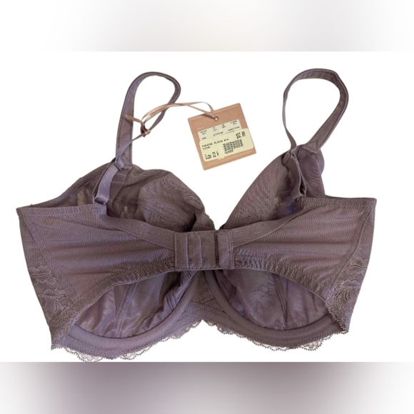 Panache NWT Ava Plunge Dusky Lilac Lace Bra Size 32H - Picture 2 of 7